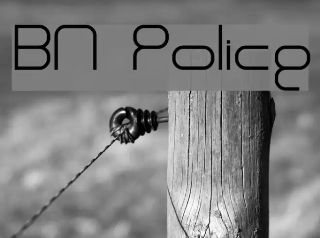 BN Police Font examples