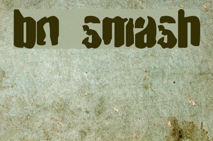 BN Smash Font examples