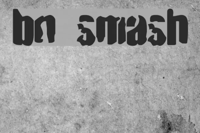 BN Smash Font examples