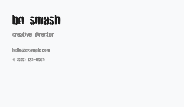 BN Smash Business Card