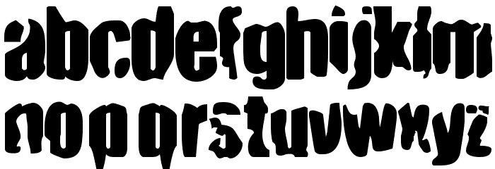 BN Smash Font LOWERCASE