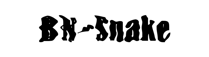BN-Snake  フリーフォントのダウンロード