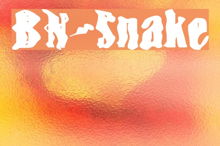 BN-Snake Font examples