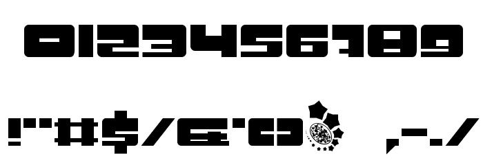 BN Space Chick フォント その他の文字