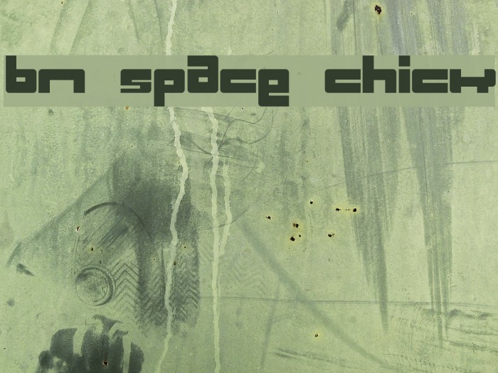 BN Space Chick フォント examples