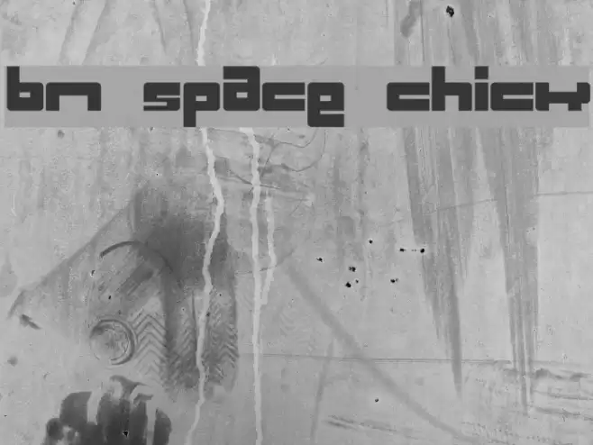 BN Space Chick フォント examples