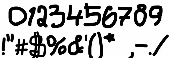 BN Sunday Kid Font OTHER CHARS