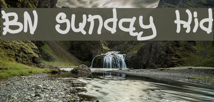 BN Sunday Kid Font examples
