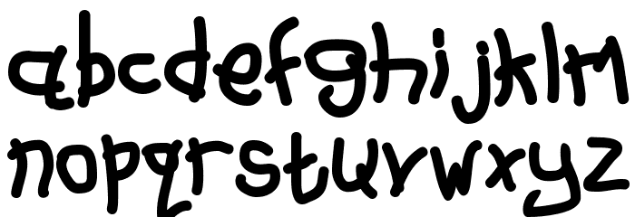 BN Sunday Kid Font LOWERCASE
