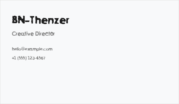 BN-Thenzer Business Card
