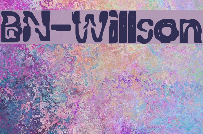 BN-Willson Font examples