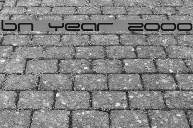 BN Year 2000 Font examples