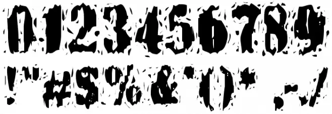BN-Yiftach Rough Schriftart Anderer Schreiben