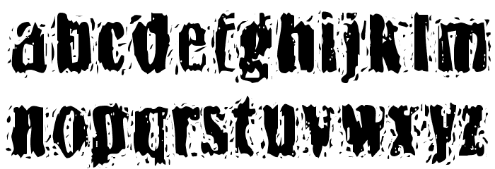 BN-Yiftach Rough Font LOWERCASE