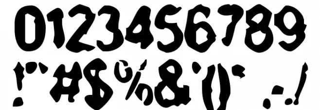 BN-ZigZag Font OTHER CHARS