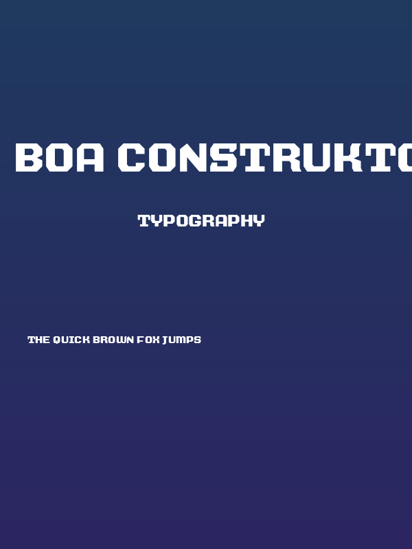 BOA CONSTRUKTOR Bold Poster