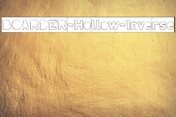 BOARDER-Hollow-Inverse Example 1