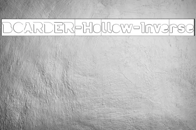 BOARDER-Hollow-Inverse Example 1
