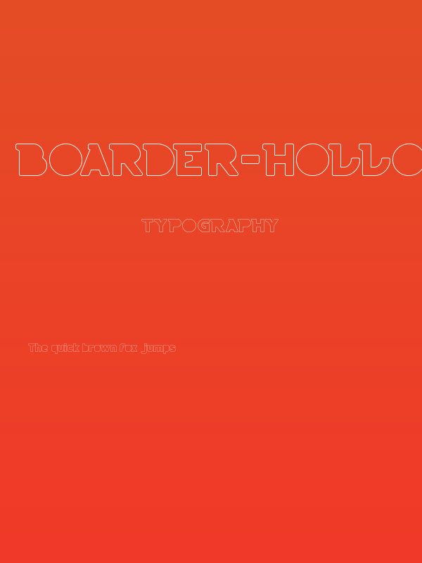 BOARDER-Hollow Poster
