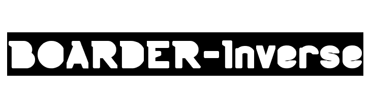 BOARDER-Inverse  フリーフォントのダウンロード