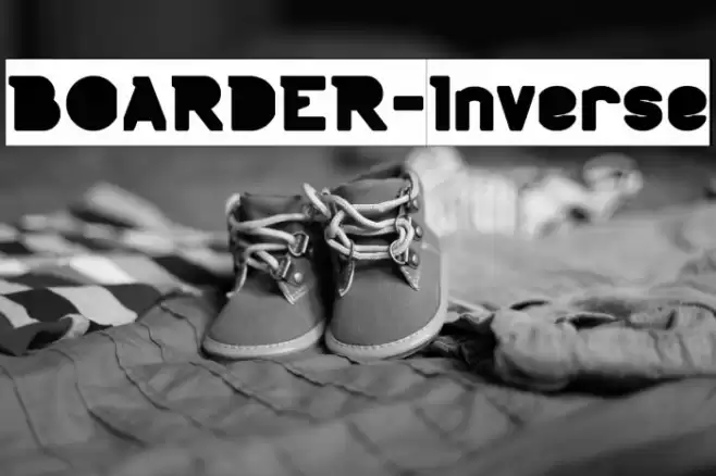 BOARDER-Inverse Font examples