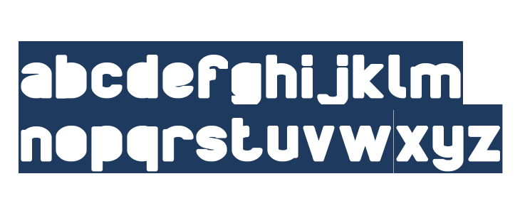 BOARDER-Inverse Lowercase