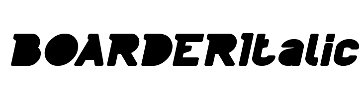 BOARDER Italic  Descarca Fonturi Gratis