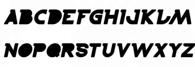 BOARDER Italic फ़ॉन्ट अपरकेस