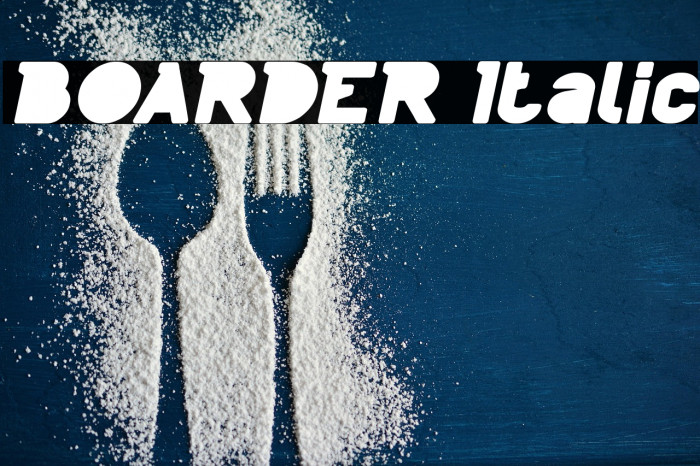 BOARDER Italic Example 1