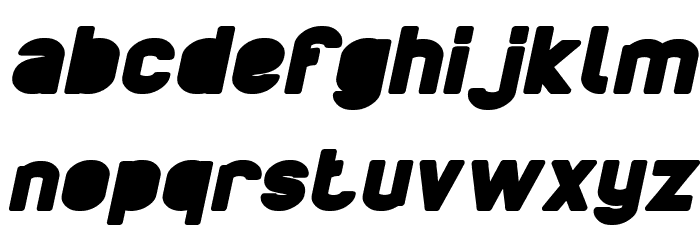 BOARDER Italic Font LOWERCASE