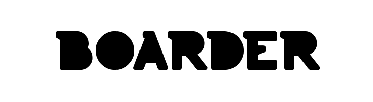 BOARDER  フリーフォントのダウンロード