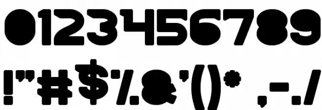 BOARDER Font OTHER CHARS