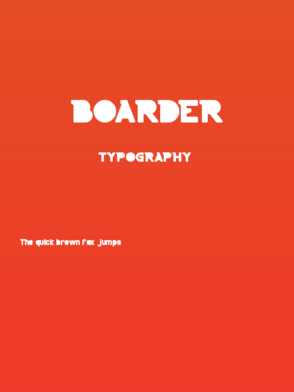 BOARDER Poster