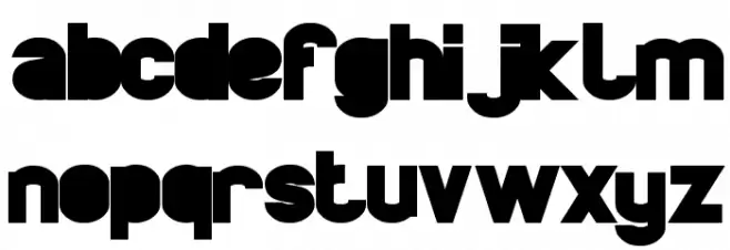 BOARDER Font LOWERCASE