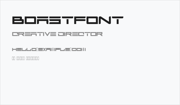 BOASTfont Business Card