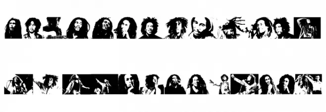 BOB MARLEY Шрифта ВЕРХНИЙ