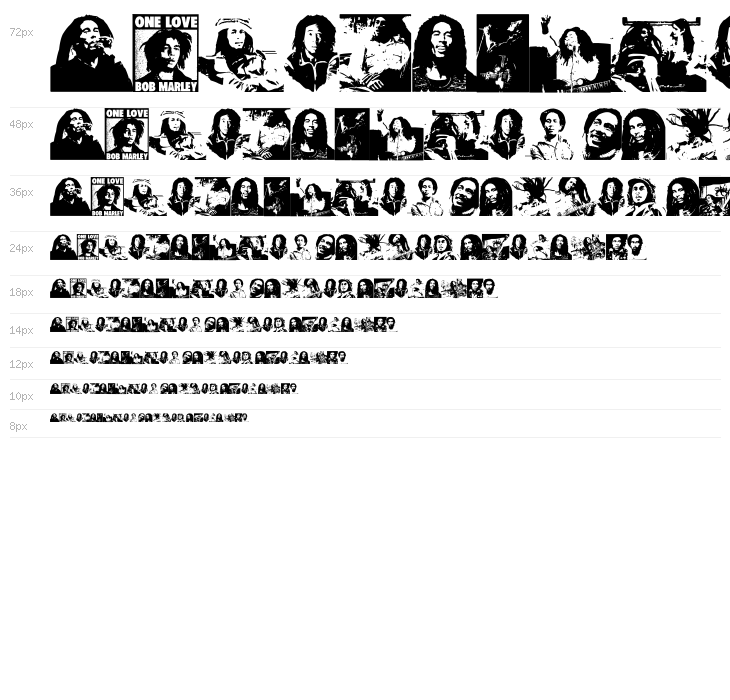 BOB MARLEY Waterfall