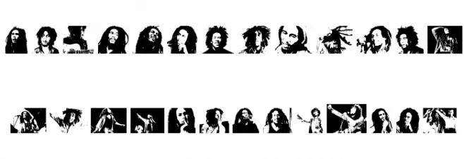 BOB MARLEY Шрифта ВЕРХНИЙ