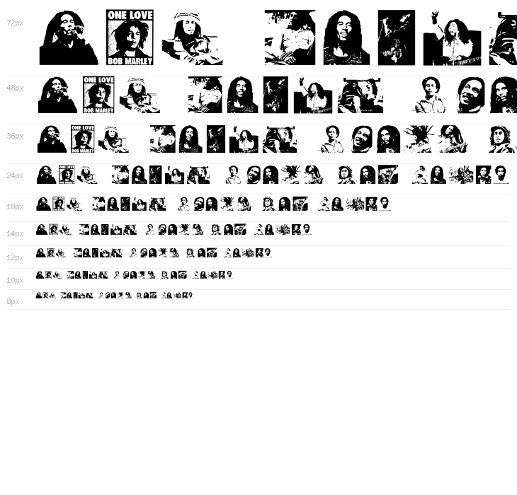 BOB MARLEY Waterfall