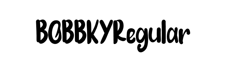 BOBBKYRegular  font caratteri gratis