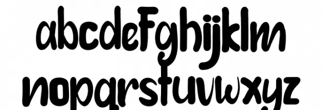 BOBBKYRegular Font LOWERCASE