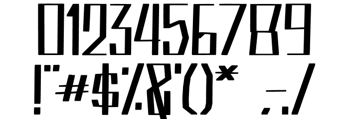BOBSQUARE Font OTHER CHARS