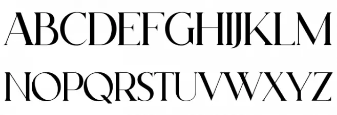 BODAR Schriftart Groß