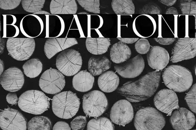BODAR Font examples