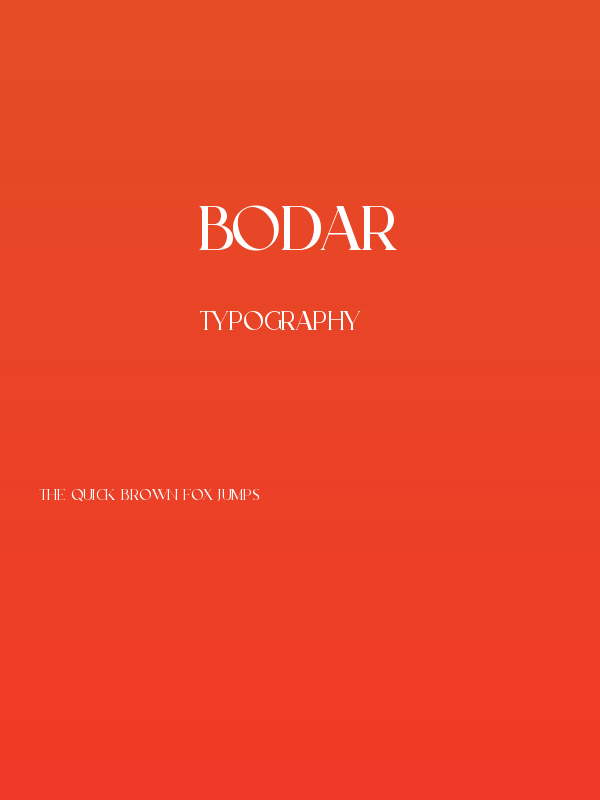 BODAR Poster