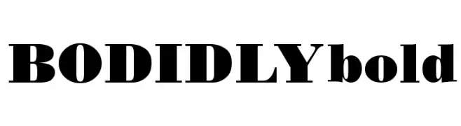 BODIDLYbold  フリーフォントのダウンロード
