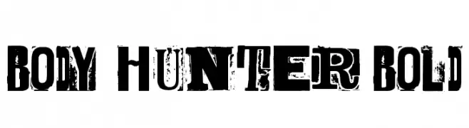 BODY HUNTER Bold  font caratteri gratis