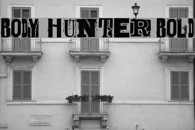 BODY HUNTER Bold Font examples