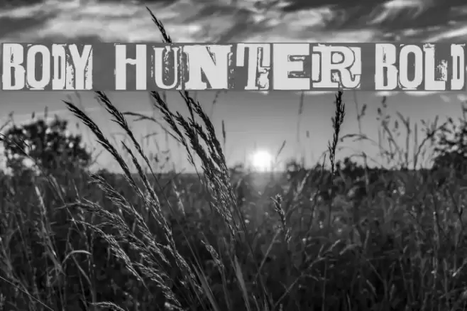 BODY HUNTER Bold Font examples