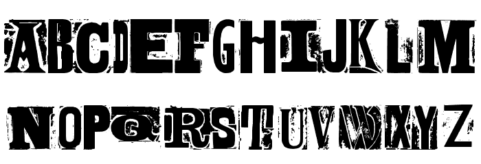 BODY HUNTER Bold Font LOWERCASE